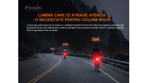 Fenix BC05R V2.0 - Lanternă bicicletă de spate - 15 Lumeni - 50 Metri